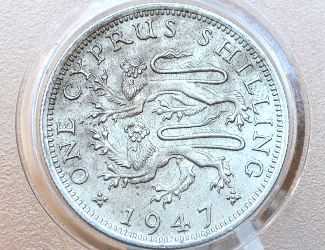 1947 Cyprus 1 Shilling - UNC Grade - Crown Colony Era Cyprus