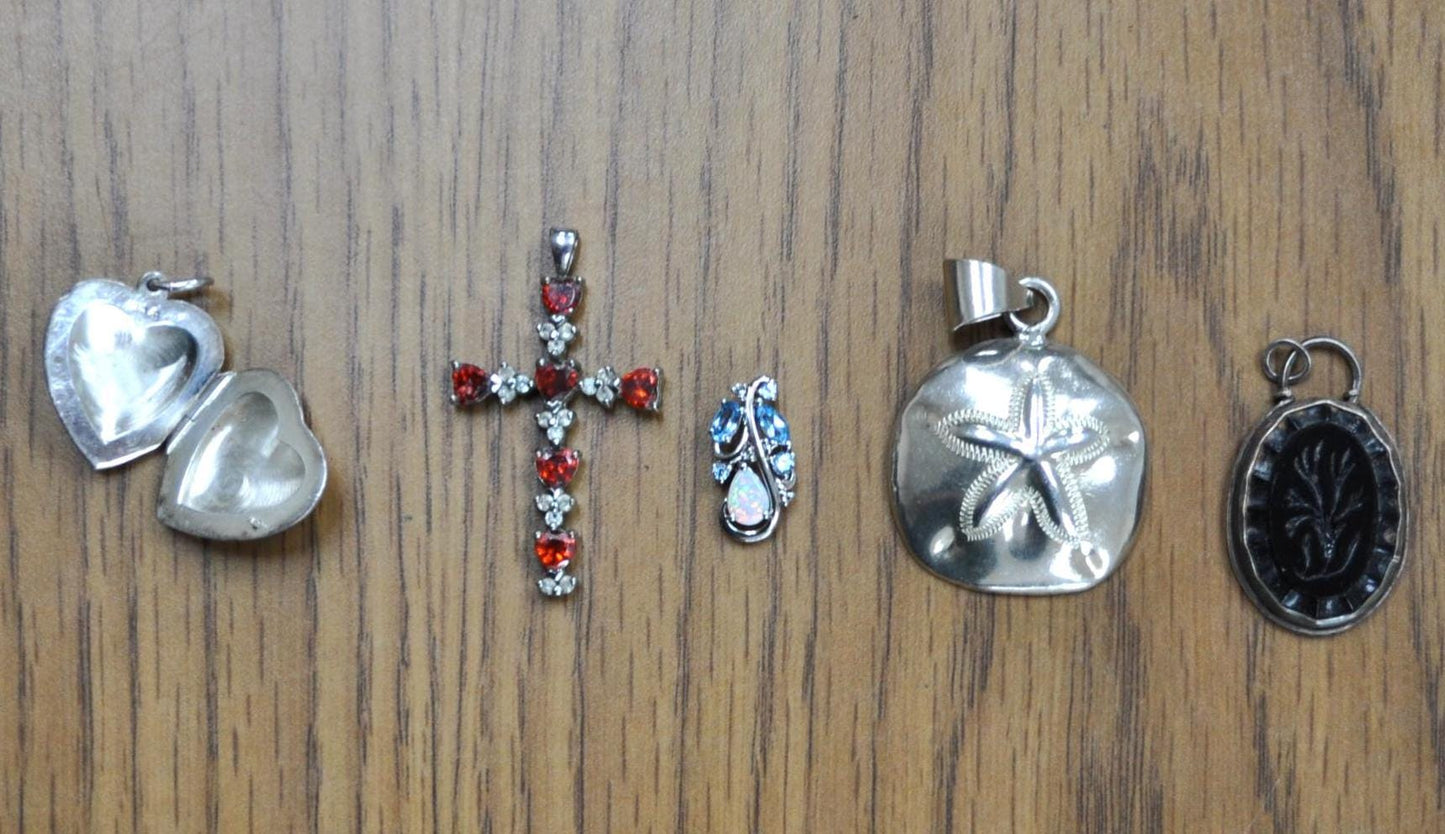 Vintage Sterling Silver Necklace Pendants! Choose by Pendant! Animal, Mythical, Religious, and so many more! Silver Pendants!