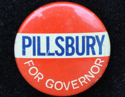 Minnesota 1876-1882 John S. Pillsbury Minnesota Gubernatorial Campaign Button