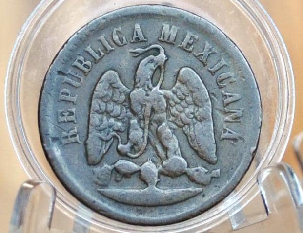 1889 Mexico Un Centavo - Great Condition - Mexico City Mint - Mexican Coins - Mexican Republic -