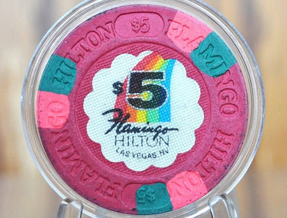 1989 Vintage Flamingo Hilton Casino Las Vegas, NV - Real Vintage Casino Chip -