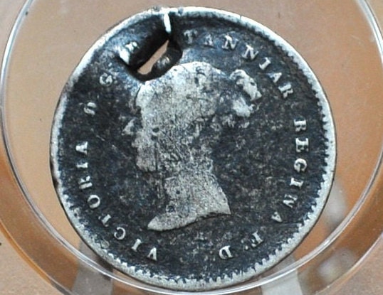 1838 Silver Two pence Great Britain - Queen Victoria - Sterling Silver 2 Pence - 1838 Six pence 2 Pence UK 1838