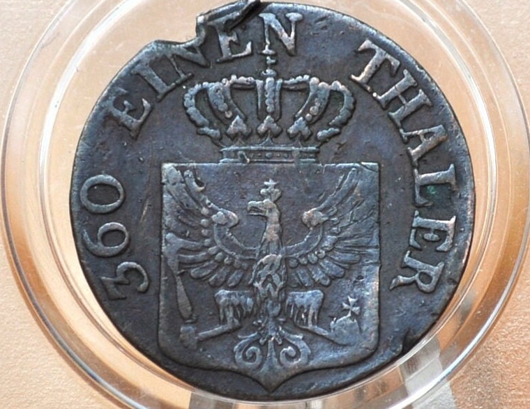 1828 Prussian 1 Pfennig Coin - Prussia 1828 1360 Einen Thaler Prussian Coin