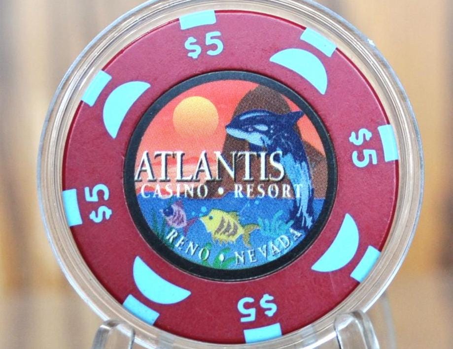 Atlantis Casino and Resort 5 Dollar Poker Chip - Reno Casinos -