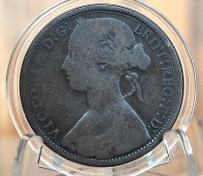 1872 Great Britain One Penny - VG Grade / Condition - UK One Penny 1872 - Queen Victoria 1 Penny - Bronze - penny 1872