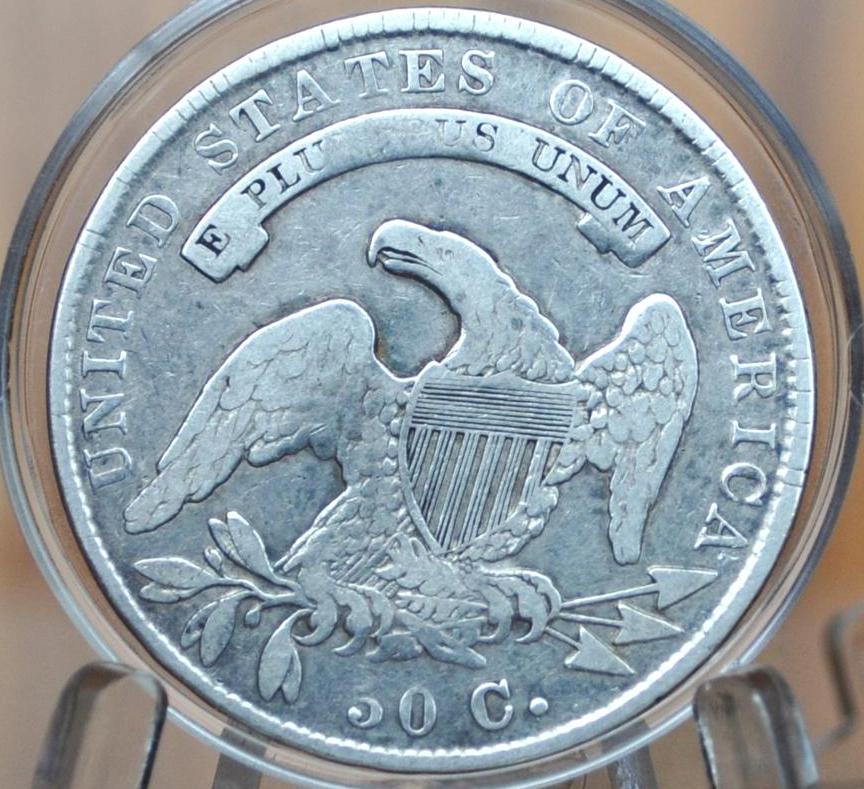 1836 Capped Bust Half Dollar - F+ (Fine Plus); Great Detail - 1836 Half Dollar US Half Dollar 1836 Early American Coin