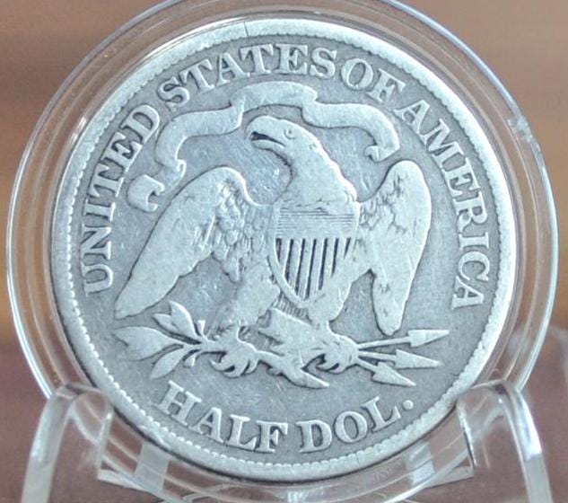 1873 Seated Liberty Half Dollar - VG Grade / Condition - 1873 Liberty Seated Silver Half Dollar 1873 Half - Authentic, Better Date!