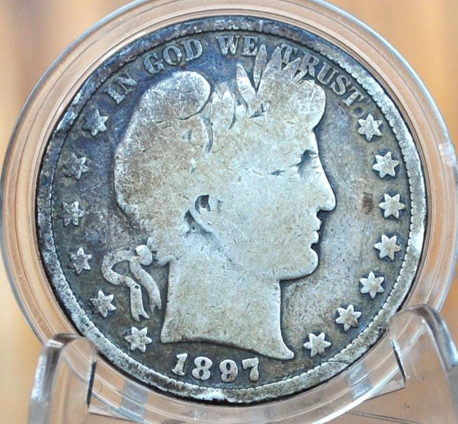 1897 Barber Silver Half Dollar - Choose by Grade / Condition - Philadelphia Mint - 1897 Liberty Head Half Dollar - 1897 P Liberty Head Half
