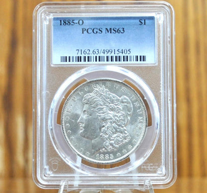 1885-O Morgan Silver Dollar - Choose by Grade, VF-MS63 (Choice Uncirculated) Beautiful Luster - New Orleans Mint - 1885 O Morgan Dollar