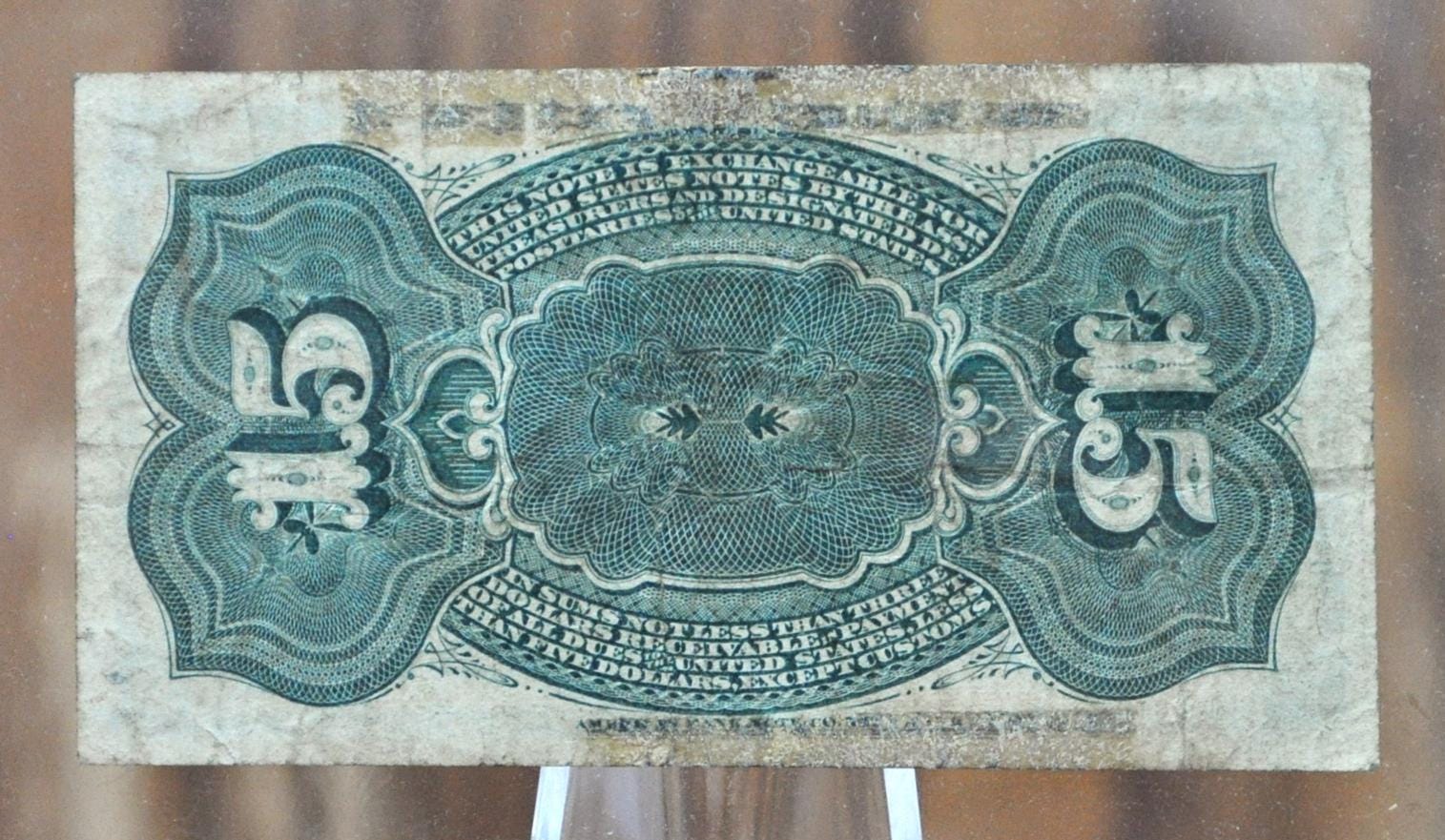 4th Issue 15 Cent Fractional Note 1863 - VF Condition