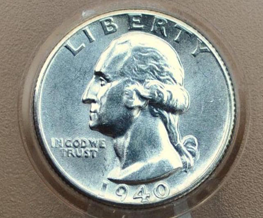 1940 Washington Silver Quarter - Choose by Grade / Condition - Philadelphia Mint 1940 Quarter 1940 P