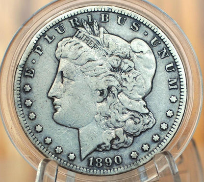 1890-CC Morgan Dollar - XF Grade / Condition - Carson City Mint - 1890CC Morgan Silver Dollar 1890 CC Mint Dollar 1890 Silver Dollar