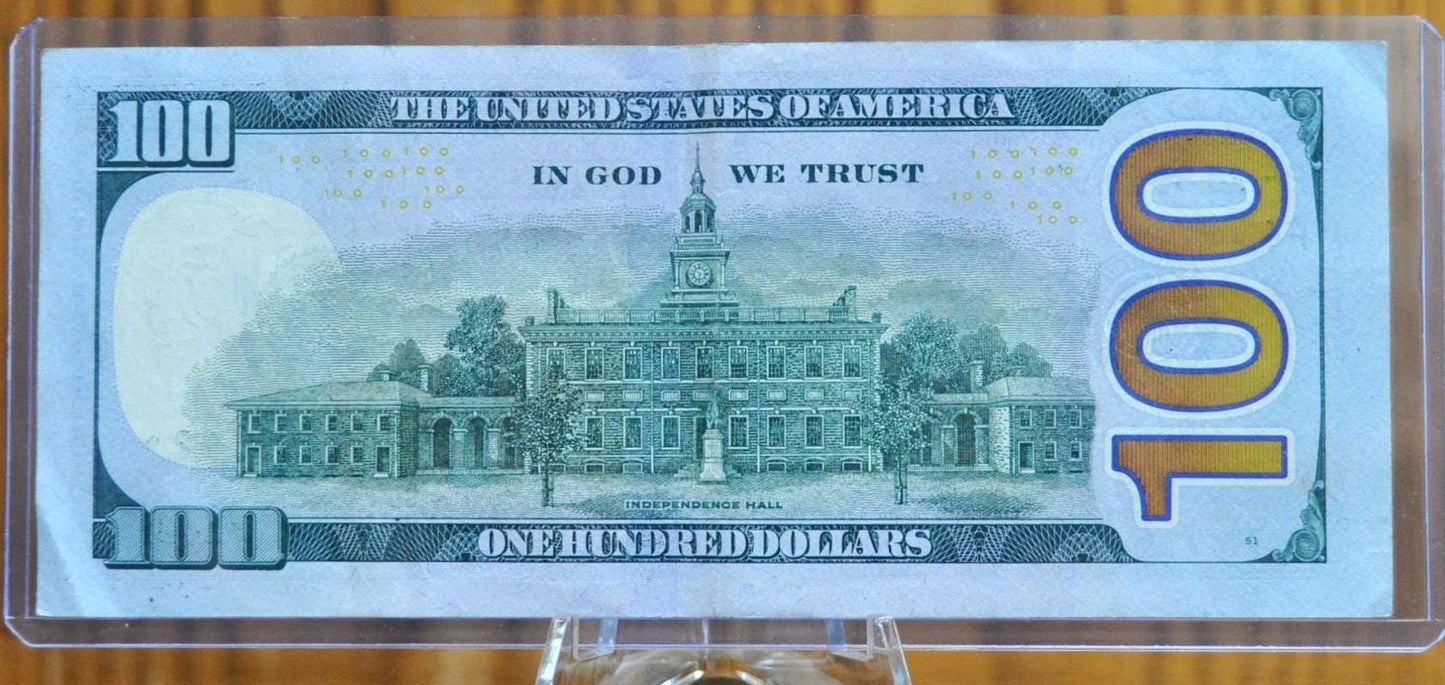 2009 100 Dollar Federal Reserve Star Note -New York Issue, JB Block - Series 2009 One Hundred Dollar New York Star Note - Fr.2184-B*