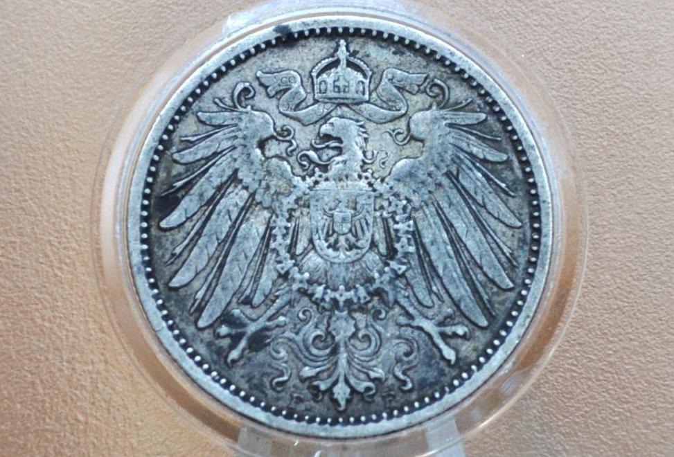 1899 German 1 Mark, A Mint Mark - XF, Great Details - German Empire Silver One Mark 1899, Berlin Mint Silver Mark 1899, Great Coin