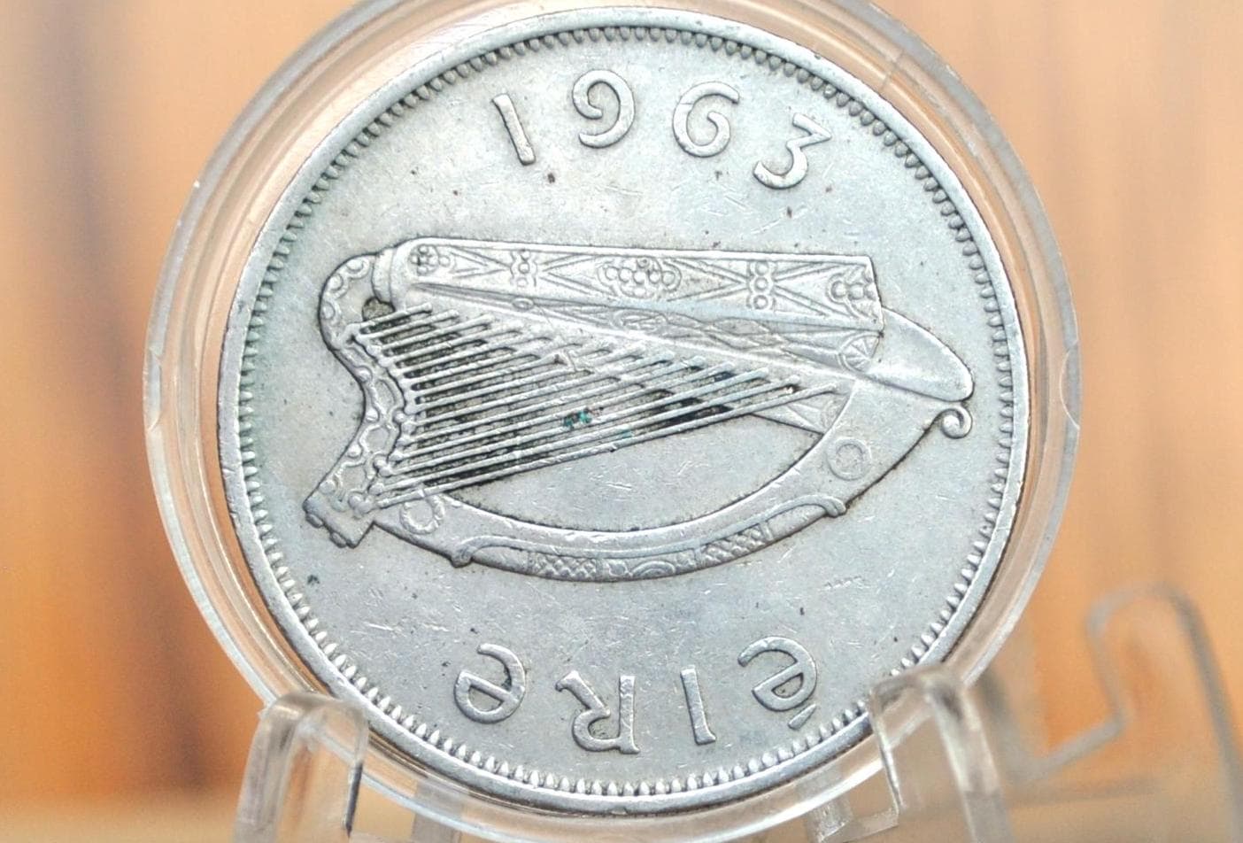 1963 Irish Half Crown - XF Grade / Condition - Great Coin - 1963 1/2 Crown Ireland HalfCrown, Authentic