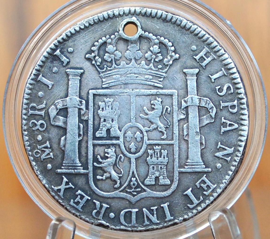 1819 Spanish 8 Reales, Mexico (1819 JJ) - AU Detail - Silver Colonial Era Coin - 1819JJ - Ferdinand VII - 1819 Eight Reales Mexico