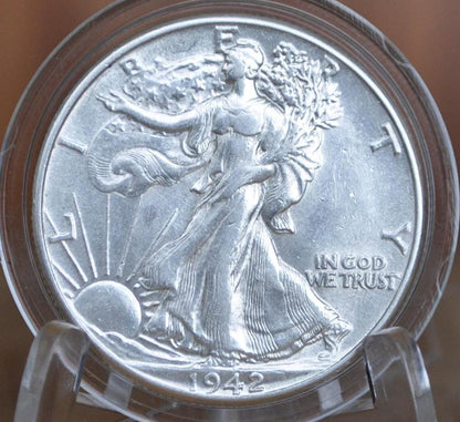 1942-D Walking Liberty Silver Half Dollar - Choose by Grade / Condition - Denver Mint - 1942D, 1942 D Half Dollar