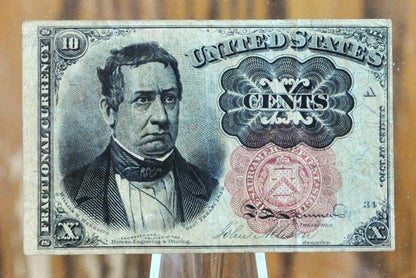 1874 5th Issue Fractional Currency 10 Cent - Choose by Grade/Condition - Long Key Seal - Fifth Issue Fractional Ten Cents Note - Fr. 1265