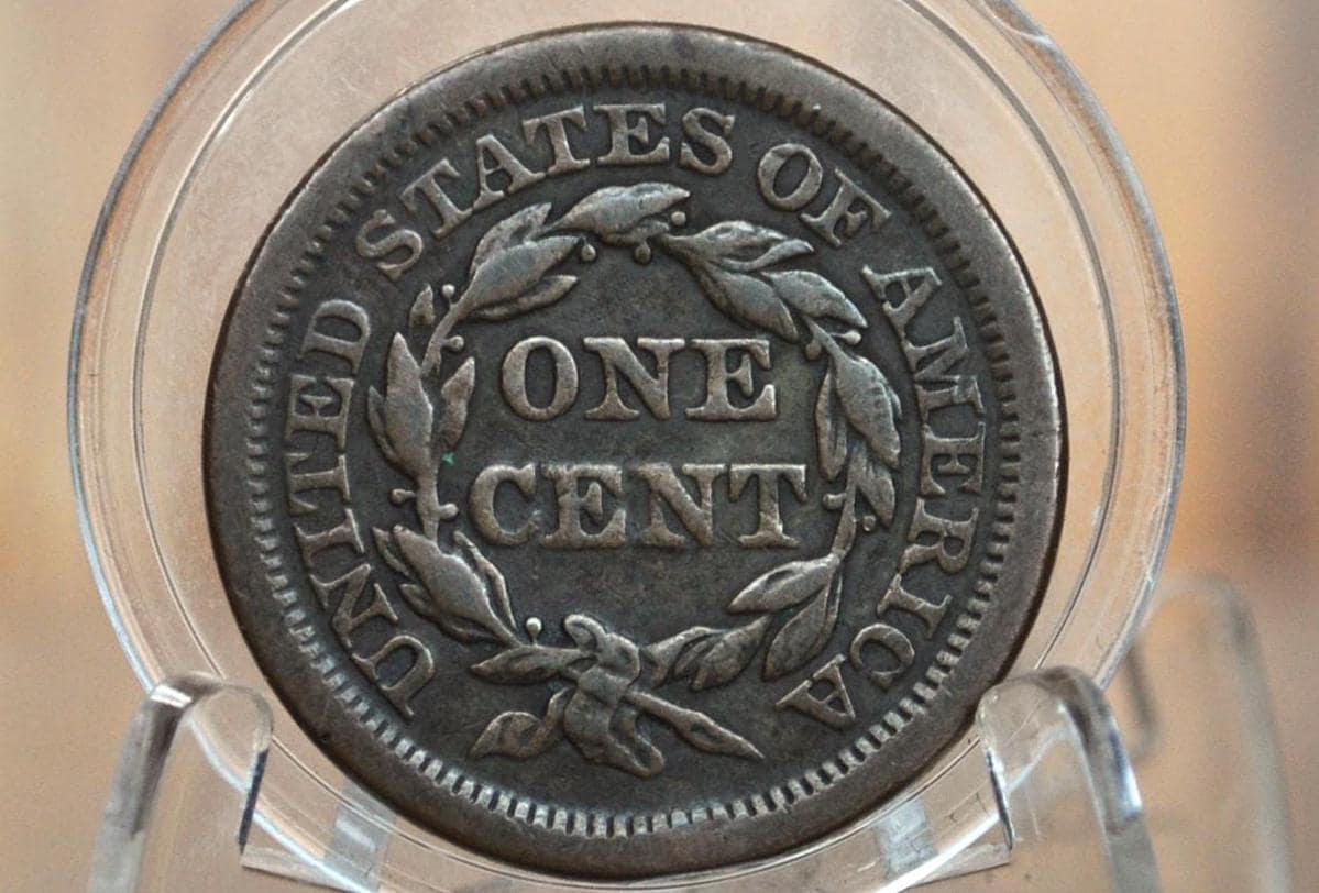 1854 Braided Hair Large Cent - Choose by Coin / Grade - 1854 Coronet Cent 1854 US Large Cent Braided Hair 1839 to 1857