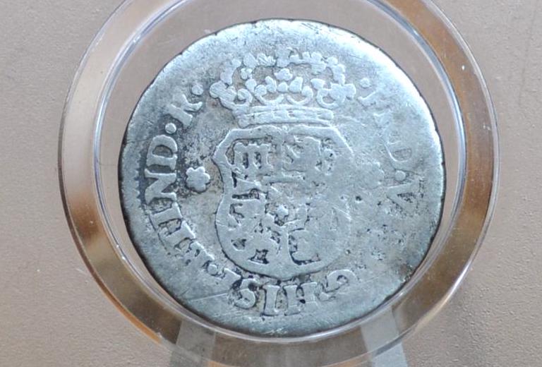 1759 Spanish 1/2 Real - Mexico as a Spanish Colony - Early Colonial Era Coin - Pirate Coin - 1759 Half Real Pillar Type, Rarer Date!