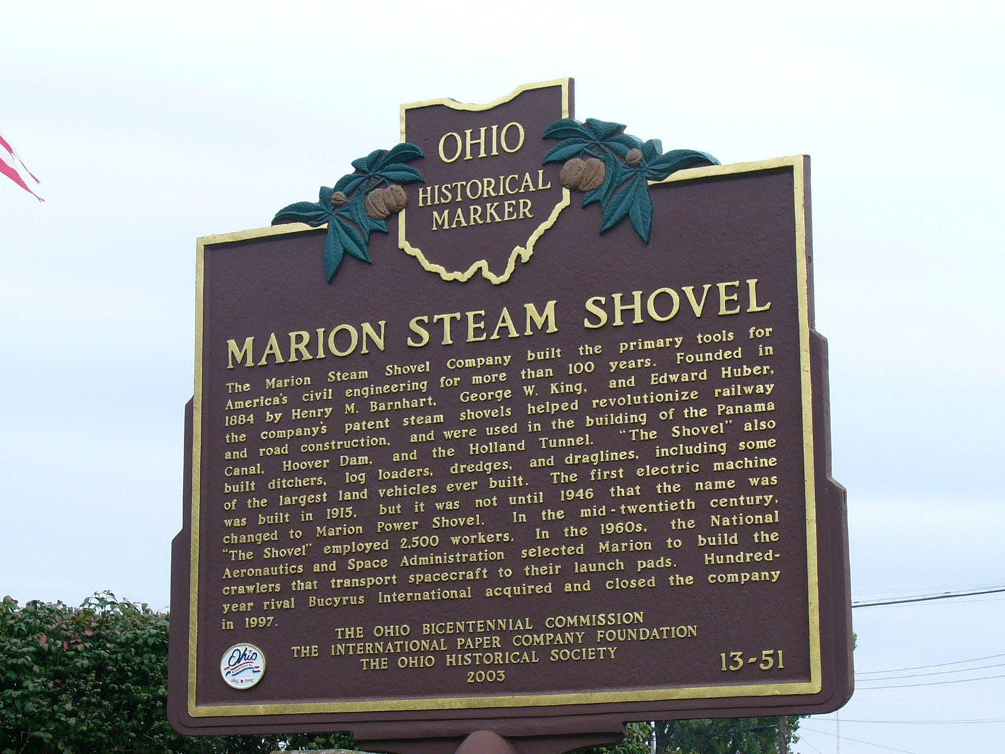 1922 Marion Ohio Centennial Town Medal, Really Cool & Unique Rainbow Toning, 1822 Centennial Anniversary Marion Ohio, Marion Steamshovel Co.