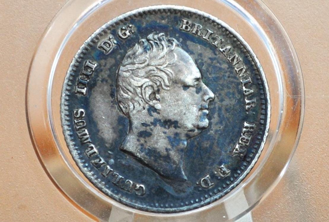 1836 Fourpence Great Britain 4 Pence Silver - AU (About Uncirculated) - UK 4 Pence Silver 1836 - Awesome Coin