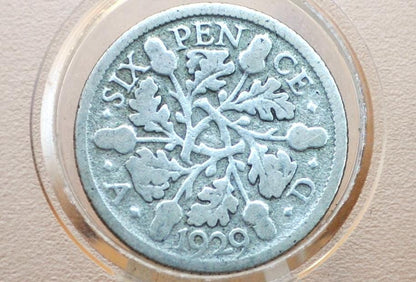 1940s 50s and 60s 6 Pence Great Britain - Choose by Date! - Queen Elizabeth II - Birthdays, Jewelry, Weddings - Sixpence UK Six Pence