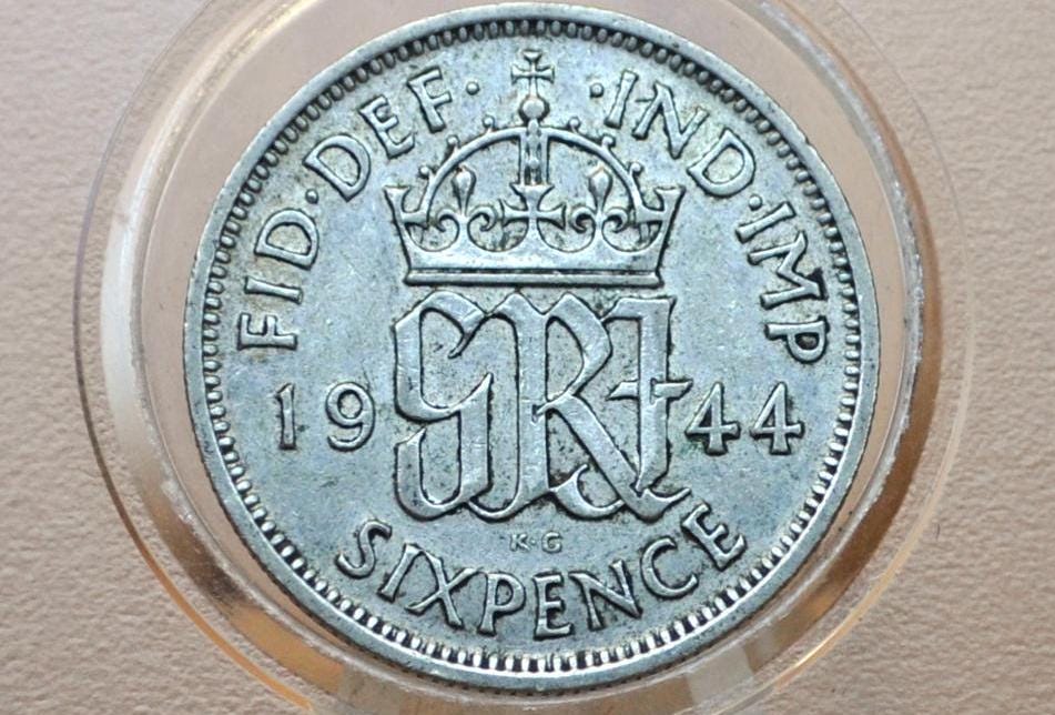 1940s 50s and 60s 6 Pence Great Britain - Choose by Date! - Queen Elizabeth II - Birthdays, Jewelry, Weddings - Sixpence UK Six Pence