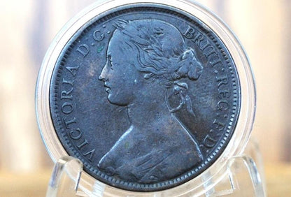 1861 Great Britain One Penny - VF (Very Fine) Grade/Condition - UK Penny 1861 England 1 Cent - Queen Victoria - Bronze, High Grade