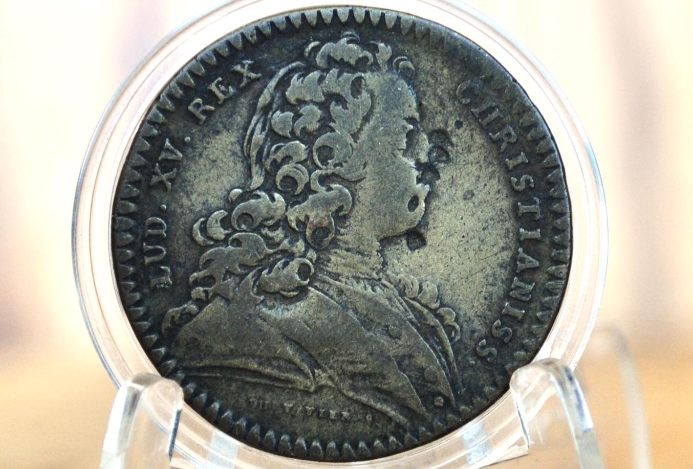 Very Old 1724 France Token Louis XV - Comitia Artesiae N.D (1724), Great Condition - French Counter Token / Jeton 1724, Louis XV