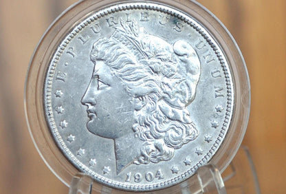 1904 Morgan Silver Dollar - Choose by Grade / By Coin - 1904 Morgan Dollar - 1904 Silver Dollar - No Mint Mark - Better Date - Last Year