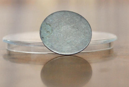 Antique Silver Button - Made From an 1873 Seated Liberty Half Dime - 1800s Button Antique