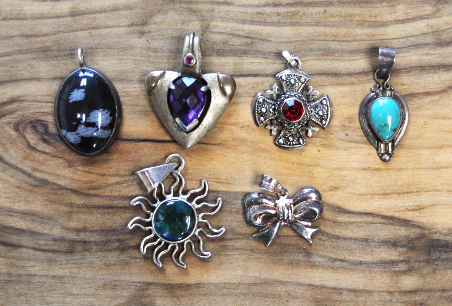 Vintage Sterling Silver Necklace Pendants! Choose by Pendant! Animal, Mythical, Religious, and so many more! Silver Pendants!