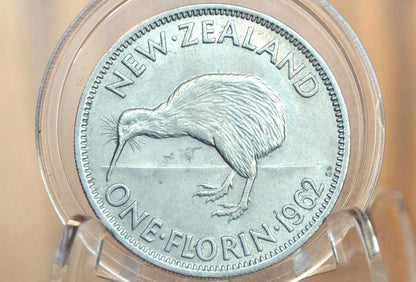 New Zealand Florins! - Choose by Date / Coin - Some Silver - 2 Shillings New Zealand Old Coins - Great Design, Kiwi Coin! Kiwi Design