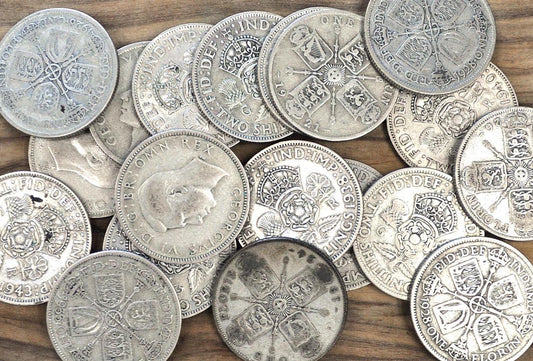 Great Britain Florins, 1900s - Choose by Date and Grade - Silver 1 Florin United Kingdom, Many to choose from! Silver Florins, 2 Shillings