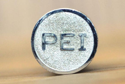 PEI Sterling Encapsulated Sand Charm! Sterling Silver, Stamped "PEI" & "STER" - Prince Edward Island Silver Charm - Sand Capsule Charm