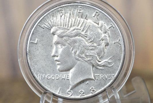 1928-S Peace Silver Dollar - Choose by Grade, F-XF - San Francisco Mint - 1928 S Silver Dollar Semi-Key Date 1928 Peace Dollar