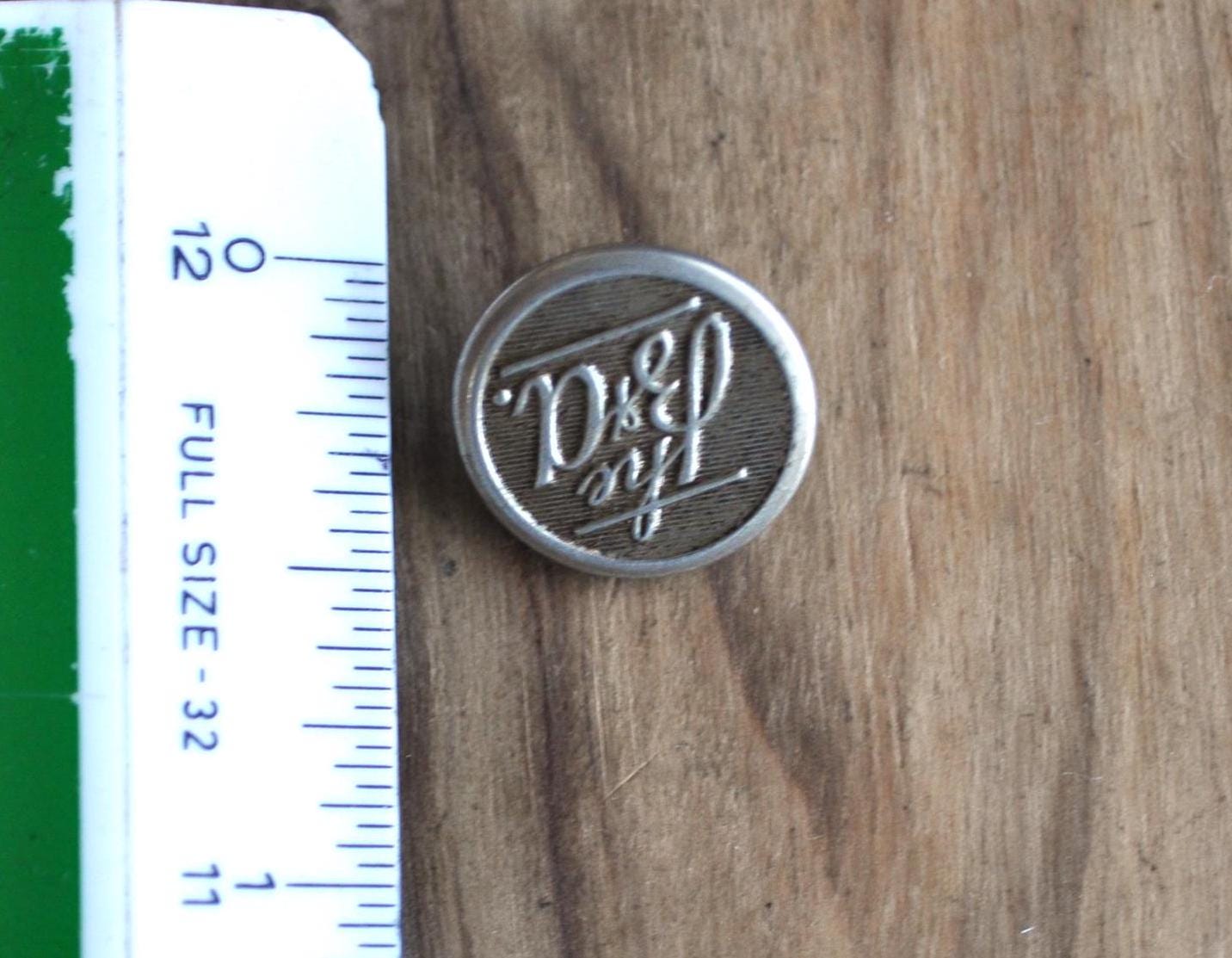 Antique 1890s B+A Railroad Uniform Button - Bangor + Aroostook Railroad - American Railroad Supply Co - Antique B&A Railroad Uniform Button