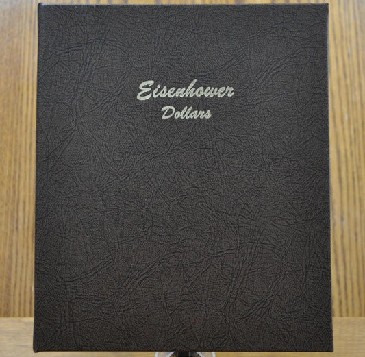 Dansco Album No. 7176, Eisenhower Dollar Album, Used-Like New, No. 7176 Eisenhower Dollars Collection Album Dansco Album 7176