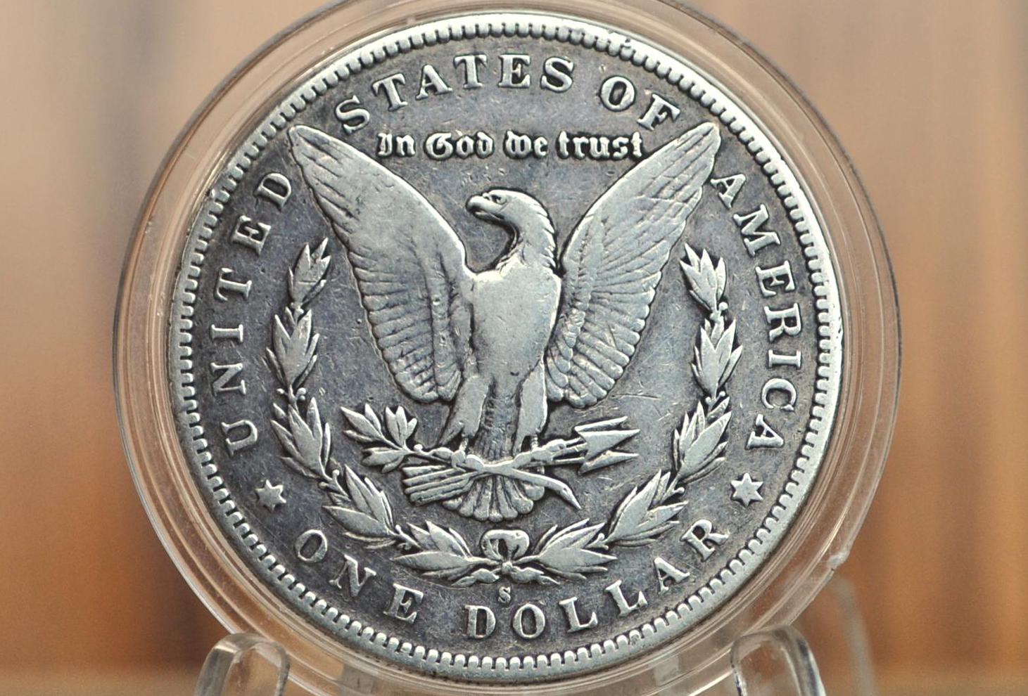 1895-S Morgan Dollar, Authentic Semi-Key Date - VF Details - 1895 S Morgan Silver Dollar 1895S Silver Dollar, Tough Date