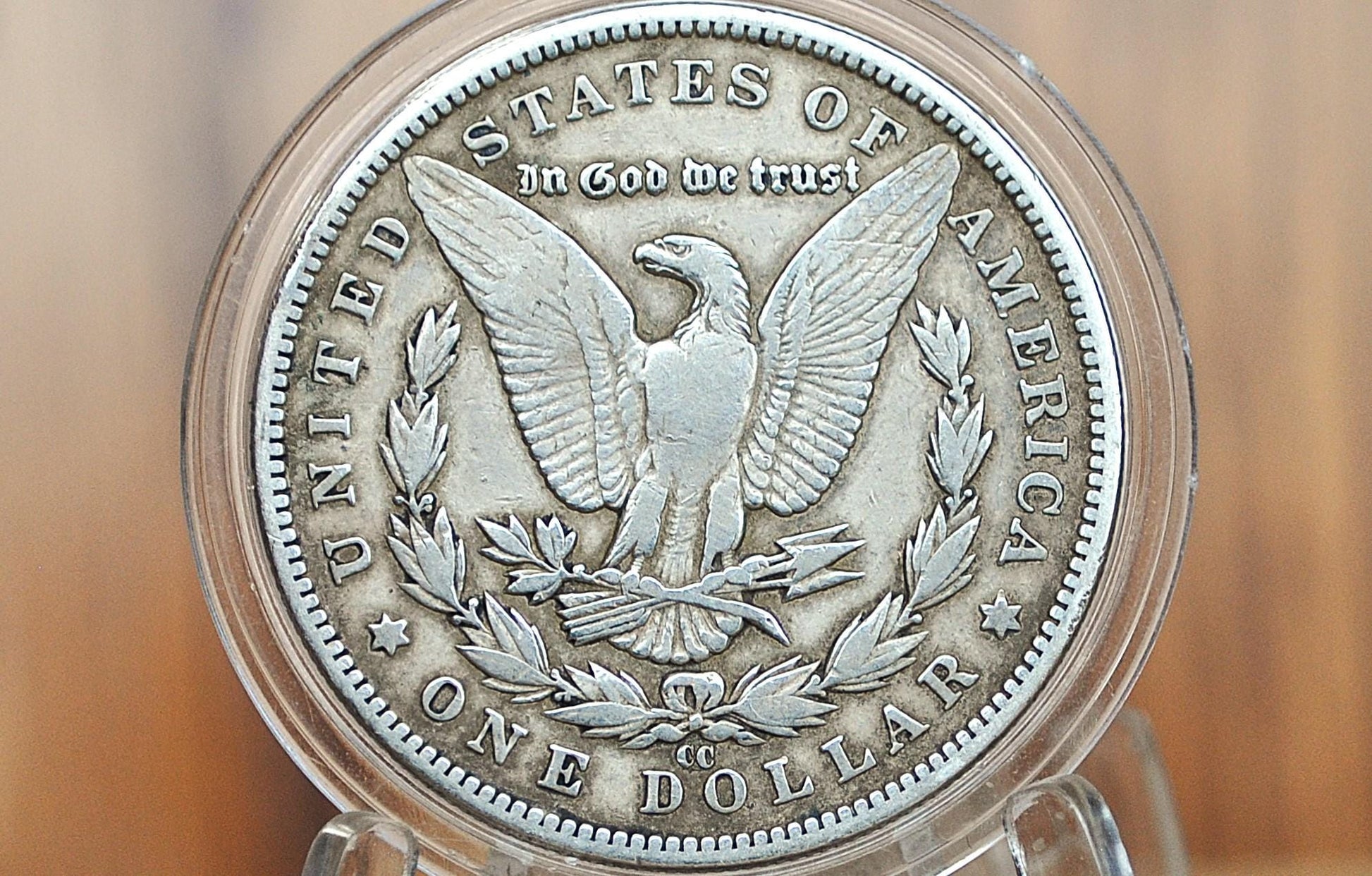 1883 CC Morgan Silver Dollar - Very Fine - Carson City Mint 1883CC Morgan Dollar 1883CC, Rarer Date, Authentic