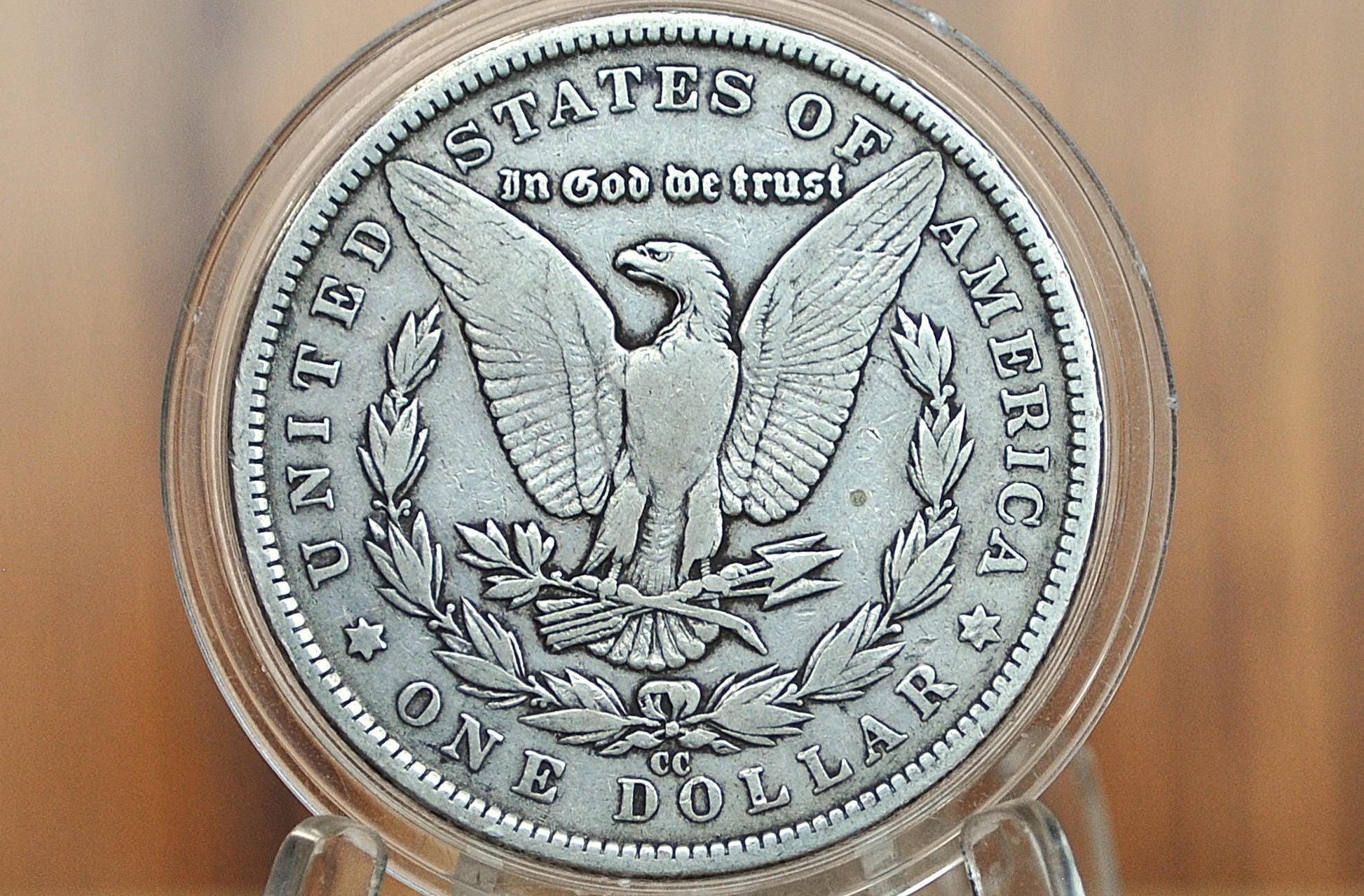 1882 CC Morgan Silver Dollar - Fine+ - Carson City Mint 1882CC Morgan Dollar 1882CC, Rarer Date, Authentic