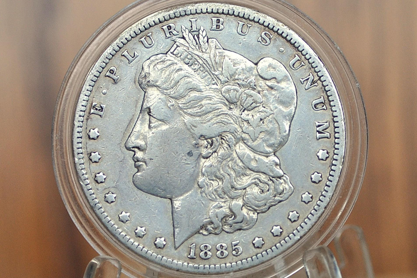 1885 CC Morgan Silver Dollar - XF45 (Extremely Fine) - Carson City Mint 1885CC Morgan Dollar 1885CC, Rarer Date, Authentic