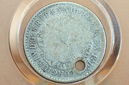 1822 British West Indies 1/16 Dollar, Anchor Money - Rare Coin Type - UK Anchor Money - 1822 Coin