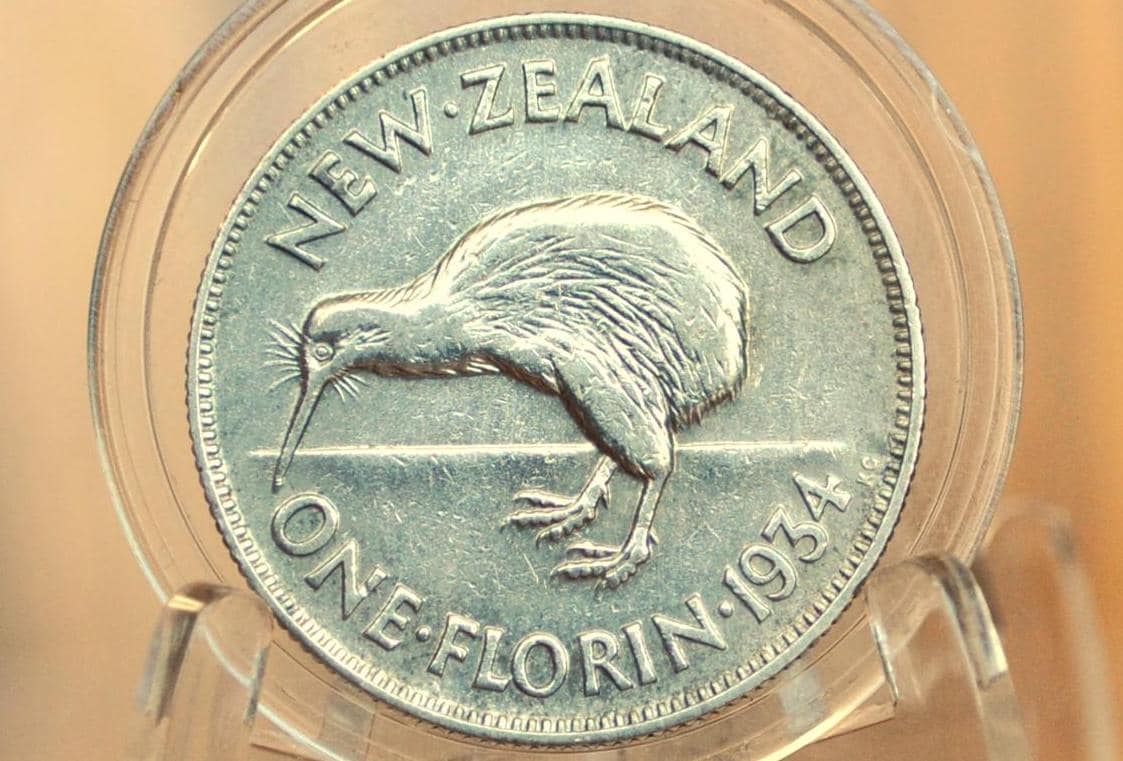 New Zealand Florins! - Choose by Date / Coin - Some Silver - 2 Shillings New Zealand Old Coins - Great Design, Kiwi Coin! Kiwi Design