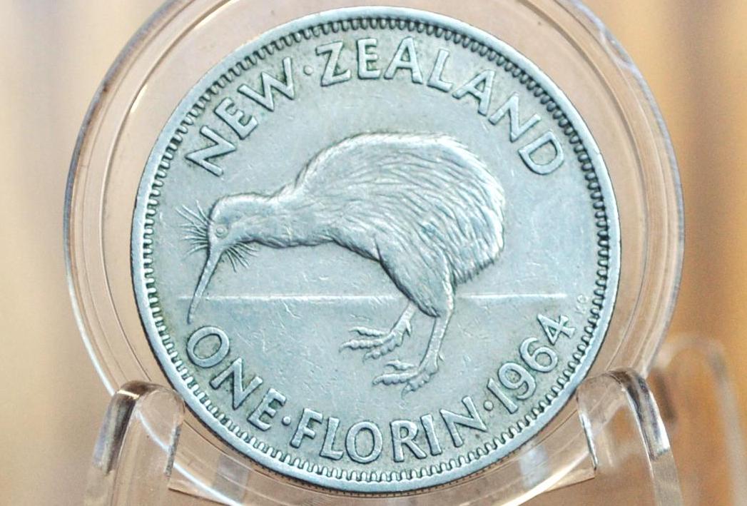 New Zealand Florins! - Choose by Date / Coin - Some Silver - 2 Shillings New Zealand Old Coins - Great Design, Kiwi Coin! Kiwi Design