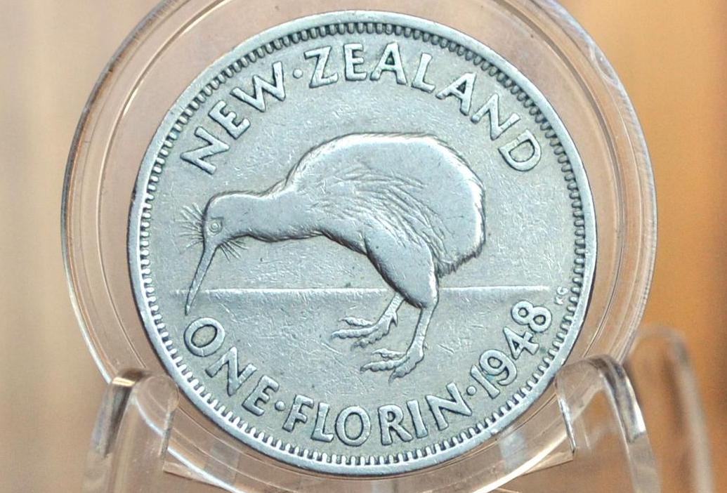 New Zealand Florins! - Choose by Date / Coin - Some Silver - 2 Shillings New Zealand Old Coins - Great Design, Kiwi Coin! Kiwi Design