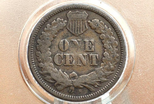 1869 Indian Head Penny - Key Date, Rarest of the 1860's - AG to G (Good) Condition / Grade - 1869 Cent