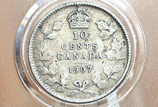 1907 Canadian Ten Cent - Choose by Coin / Grade - 10 Cent Canada 1907 10 Cent Silver - 1907 Dime Canada