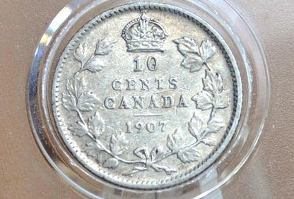 1907 Canadian Ten Cent - Choose by Coin / Grade - 10 Cent Canada 1907 10 Cent Silver - 1907 Dime Canada